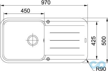 кухонная мойка franke pebel pbg 073 бежевый фото