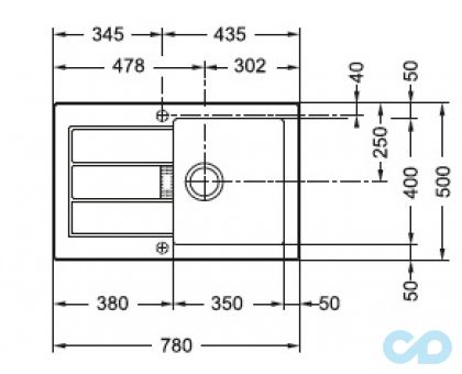 кухонная мойка franke sid 003 черный размеры