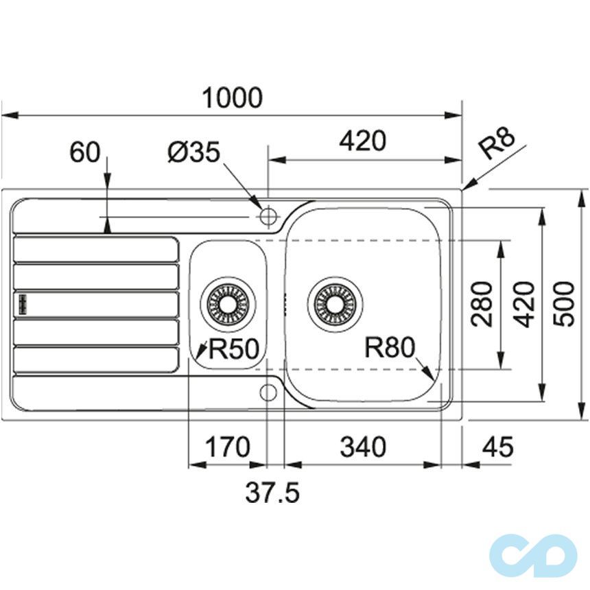 купить кухонная мойка franke spark  651 