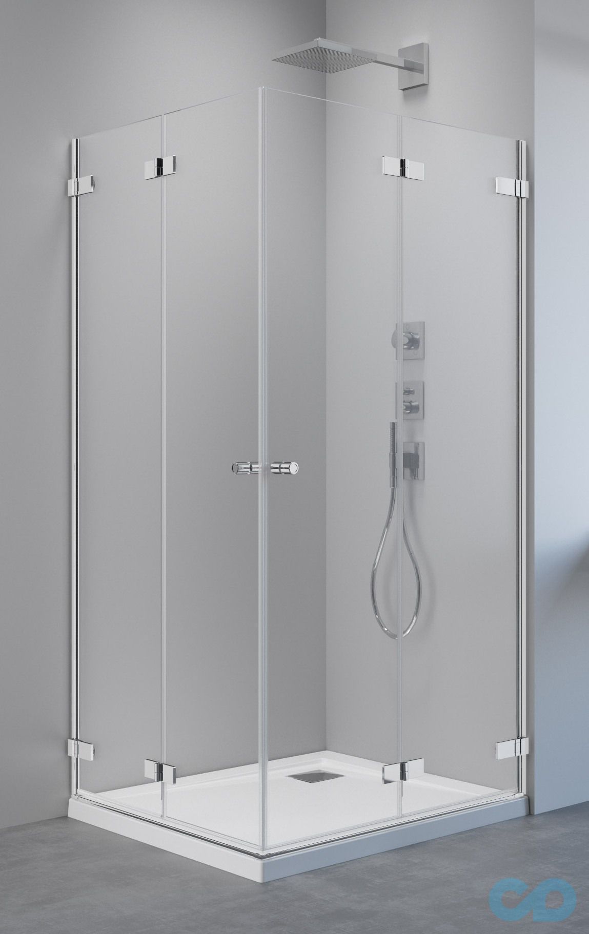 Душевая кабина Radaway Arta KDD B 90x100 c двойной дверью (386161-03-01L + 386162-03-01R)