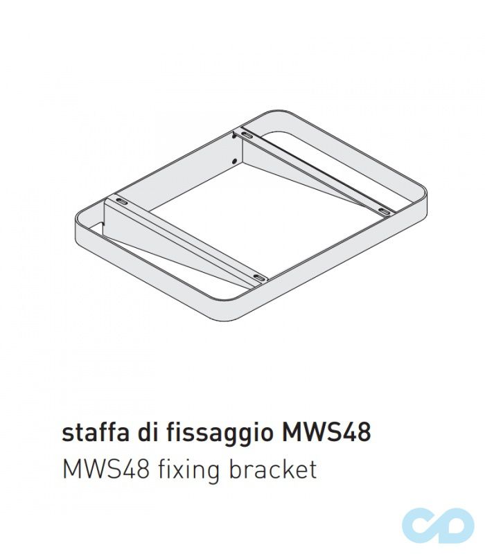 ціна Кронштейн-тримач для раковини Flaminia Miniwash MWS48 хром