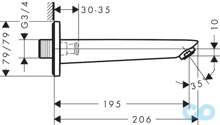 Душова система Grohe Lineare 2406402S технічна схема 2