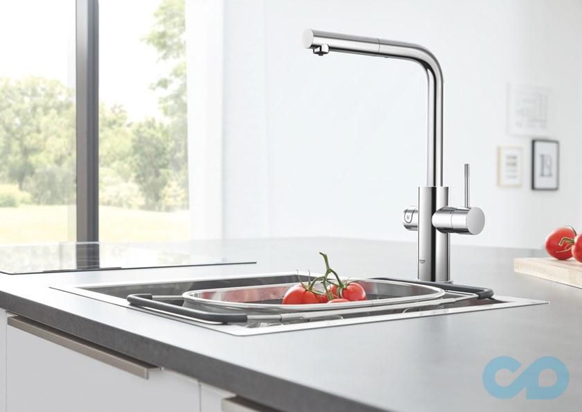 Кухонный смеситель со стартовым комплектом Grohe Blue Home 31539000 купить