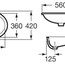 чертеж Раковина Roca Berna A327871001