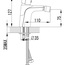 размер смеситель для биде imprese nova opava 40075