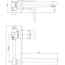 размер смеситель для раковины imprese breclav vr-05245w