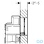 креслення змивному клавіша Geberit Sigma60 115.640.GH.1