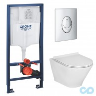 Инсталляция Grohe Rapid SL 38721001 c подвесным унитазом Roca Gap A34H0N8000