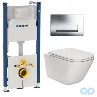 Инсталляция Geberit Duofix 458.178.21.1 с подвесным унитазом Roca Gap Clean Rim A34H470000