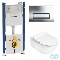 Інсталяція Geberit Duofix 458.178.21.1 c підвісним унітазом Flaminia App AP118G