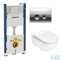 Инсталляция Geberit Duofix 458.121.21.1 c подвесным унитазом Flaminia App AP118G