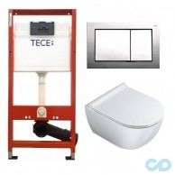 Инсталляция для унитаза Tece Base 9400006 c подвесным унитазом Catalano Sfera 1VSF54A00