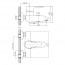 технічна схема Набір змішувачів для ванни Imprese Horak 0510170670