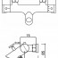чертеж Термостат для ванны Q-tap Inspai Therm T300600