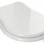 Сидіння для унітазу з Soft-Close біле/хром AXA Contea AA0601F