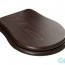 Сиденье для унитаза с Soft-Close деревянное/хром AXA Contea AC0697F