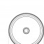 чертеж Накладная раковина Ravak Ceramic Uni XJX01140001