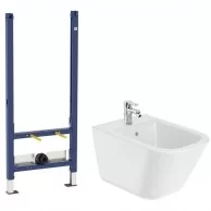 Инсталляция Geberit Duofix + подвесное биде Roca Gap A357476000+111.534.00.1
