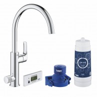 Кухонный смеситель + система фильтрации воды Grohe Blue Pure Eurosmart 30383000