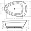 чертеж Отдельностоящая ванна Riho Toledo 160x110 см BS5500500000000
