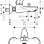 технічна схема Набір для ванни Hansgrohe Novus 710400S2