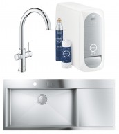 Кухонная мойка Grohe EX Sink + Кухонный смеситель Grohe Blue Home 31581SD031455001 (31581SD0 + 31455001)