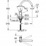 Набор смесителей для ванны и кухни Grohe BauClassic 123869K техническая схема 3