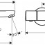 технічна схема Набір змішувачів для ванни Hansgrohe Ecostat 131230S1