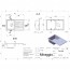 чертеж Кухонная мойка Miraggio Versal 0000063