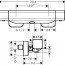 техническая схема Набор смесителей для ванны Hansgrohe Ecostat E 157730S4