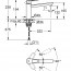 Набор смесителей для ванны и кухни Grohe BauLoop 4в1 123225MK техническая схема 2