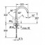 Набір змішувачів для ванни і кухні Grohe BauFlow 4в1 121640K технічна схема 3