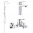 Набор смесителей для ванны/душа Grohe BauLoop 123214TM