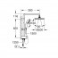 Набор смесителей для ванны Grohe Eurosmart 123389M техническая схема 2