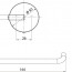 технічна схема Набір аксесуарів для ванної Emco Round 439813300