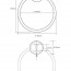 чертеж Кольцо для полотенец Bemeta Omega 104104062 хром