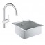 Кухонна мийка Grohe EX Sink K800 (50 cm) + кухонний змішувач Grohe EX Minta (31583SD0 + 32918000)