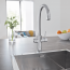 Кухонна мийка Grohe EX Sink + Кухонний змішувач Grohe Blue Home 31581SD031455001 (31581SD0 + 31455001) купити