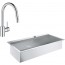 Кухонная мойка Grohe EX Sink + Кухонный смеситель Grohe Eurosmart Cosmopolitan 31586SD031481001 (31586SD0 + 31481001)