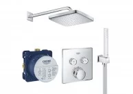 Душевая система скрытого монтажа Grohe Grohtherm SmartControl с Tempesta Cube 250 26415SC1