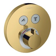 Термостат скрытого монтажа для душа Hansgrohe ShowerSelect S 15743990 золото