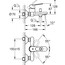 техническая схема Набор смесителей для ванны Grohe BauLoop 3в1 123215M