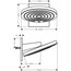 креслення Верхній душ Hansgrohe Pulsify 260 1jet 24140000