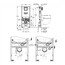 чертеж Инсталляция для унитаза GROHE RAPID SLX 39598000