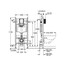 чертеж Инсталляция для унитаза GROHE RAPID SLX 388400WG