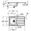 Кухонна мийка + кухонний змішувач Grohe Eurosmart 31565SD1 технічна схема 3