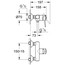 Набор смесителей для ванны Grohe BauClassic 123867S техническая схема 2