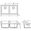 чертеж Мойка для кухни hansgrohe S51 S510-U770, 43434170