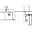 чертеж Кухонный комплект Hansgrohe C71 C71-F450-07, 43205800 с сушилкой слева