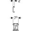 технічна схема Комплект ніжок і траверс для ванн Geberit 554.910.00.1